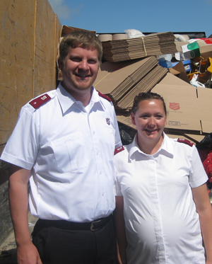 Lieutenants Cory and Kelly Fifield, corps officers, Higher River's Foothills Church