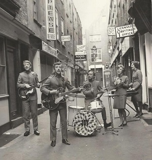 The Joystrings perform on a street in London, England