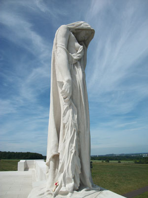 Photo of Mother Canada Vimy Ridge Memorial