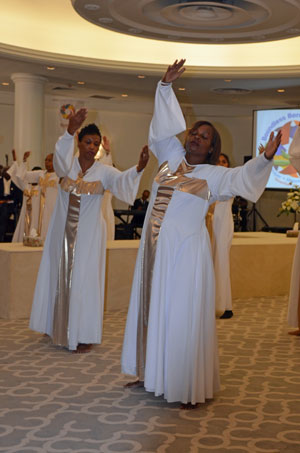 Bermudians perform a liturgical dance