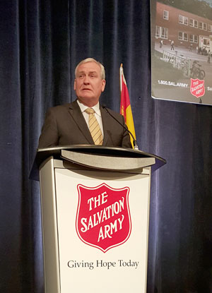 Canadian Ambassador Kevin Vickers speaks to a crowd of 900 in Saint John, N.B.
