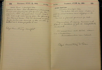 Florence Booth's diary, referring to Eliza Armstrong