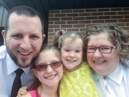 “Our family is growing closer to God and to each other through this trial,” says Cpt Melissa Mailman, with her husband, Cpt Mike Mailman, and their daughters, Megan and Michelle