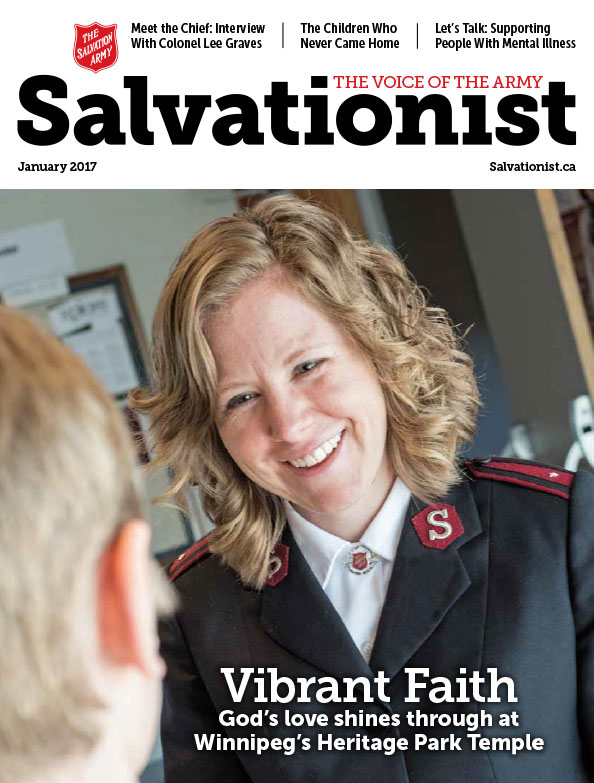 Salvationist Magazine January 2017 issue cover