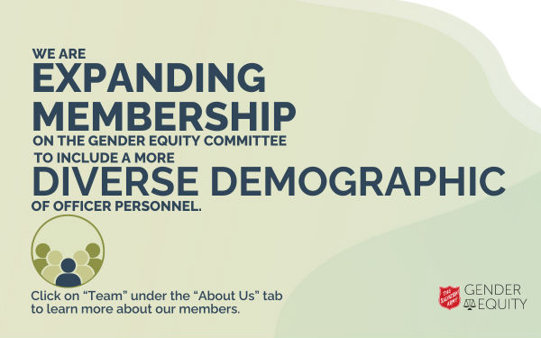 Gender Equity - Expanding Membership Announcement