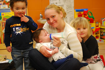 The Bethany Hope Centre assists young parents in Ottawa, such as Bonnie Gardner, pictured with children Adam, Zachariah and Lauren 
