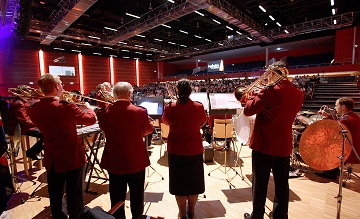 The German Staff Band plays at the congress