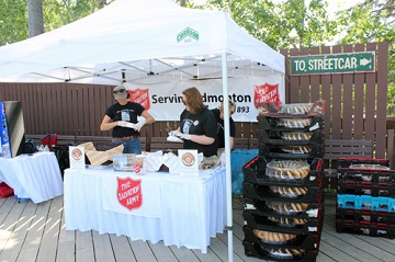 The Edmonton Salvation Army celebrates its 120th anniversary by holding a Donut Day