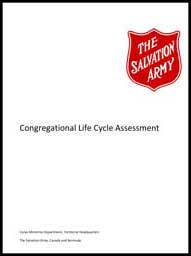 The Salvation Army - Salvationist.ca - Congregational Life Cycle Assessment