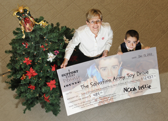 Thanks to Noah and the caring citizens of Peterborough, $12,937.14 was collected last year. What will 2013's amount be?