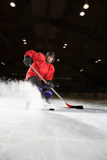Photo of a hockey player