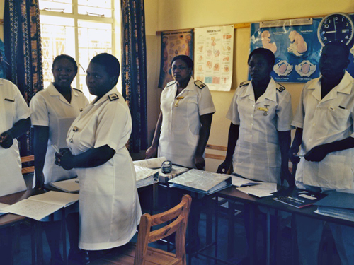 First-year nursing students at Howard Hospital