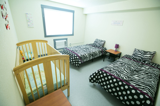 A bedroom at the new Northern Centre of Hope