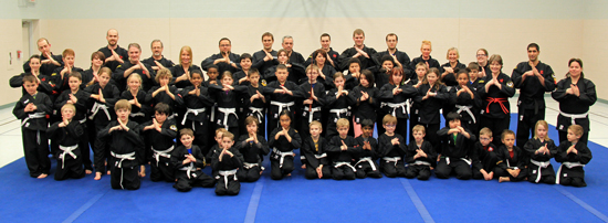 The Kung Fu for Christ students and teachers