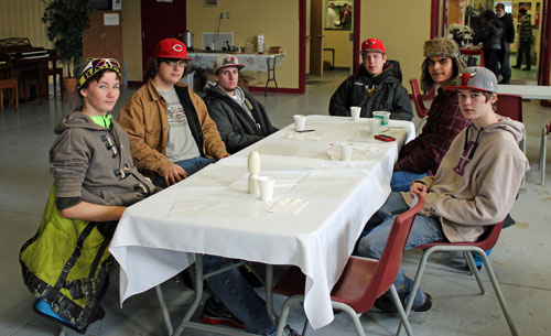 The Trade Start participants eat lunch together each day