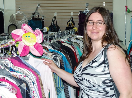 Crystal shops at the Salvation Army thrift store. “It's great for the community,” she says. “It helps the environment by recycling, and I appreciate the reasonable prices. I like that the Army is a Christian organization that provides tangible, hands-on support.”