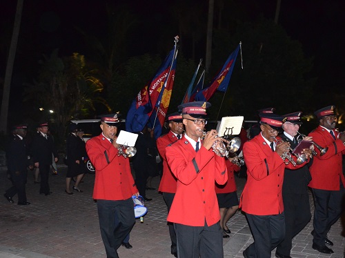 Salvationists join in a march of witness