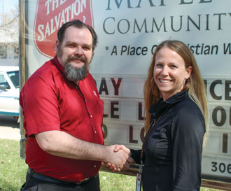 Cpt Ed Dean and LeeAnne Skene work together to improve the lives of the women at the healing lodge