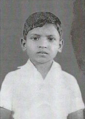 Nihal as a child at Rajagiriya Boys' Home