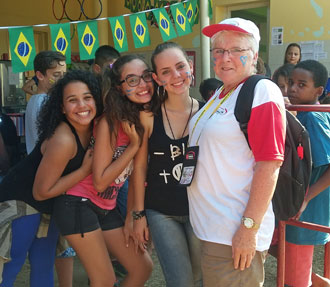 Joanne Poupard gets to know some of the girls from the Méier neighbourhood