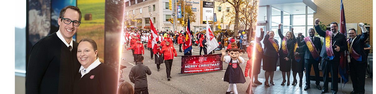photo collage of cadet community life
