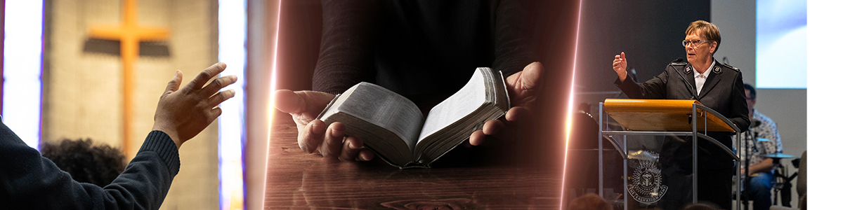 photo collage of cadet spiritual life