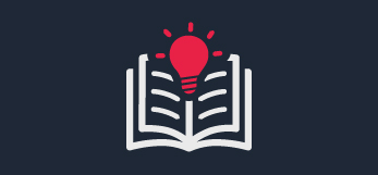Icon of a book and light bulb