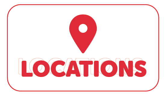 A button graphic of an illustrated location pin and the word "Locations".