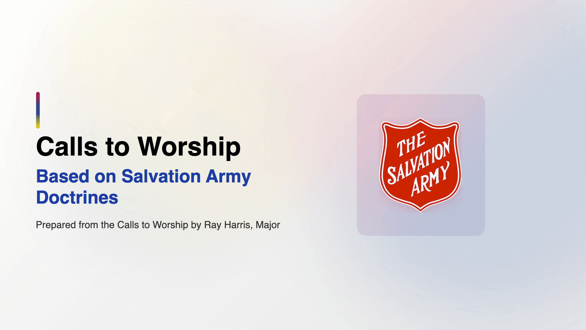 Called to Worship cover slide