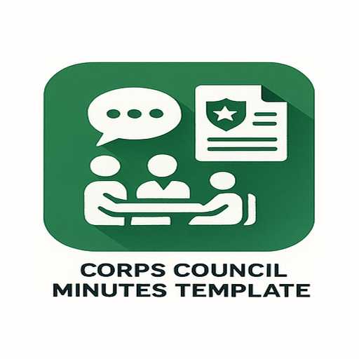 Corps Council Minute Template