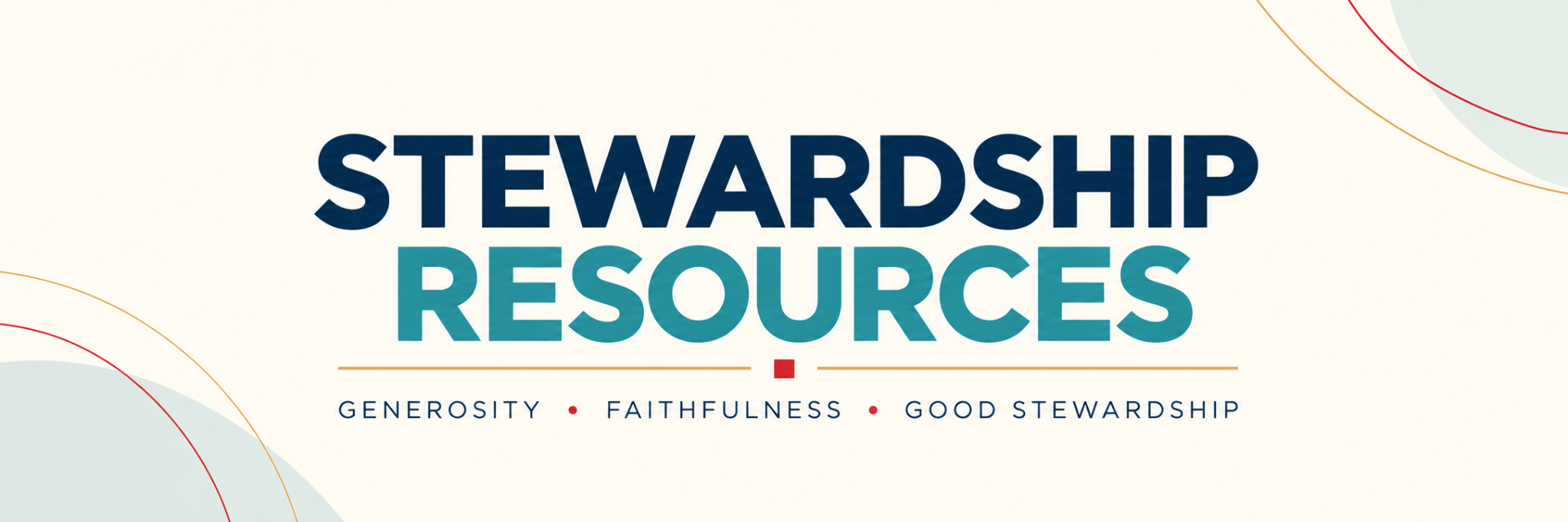 Stewardship and Generosity Resources banner