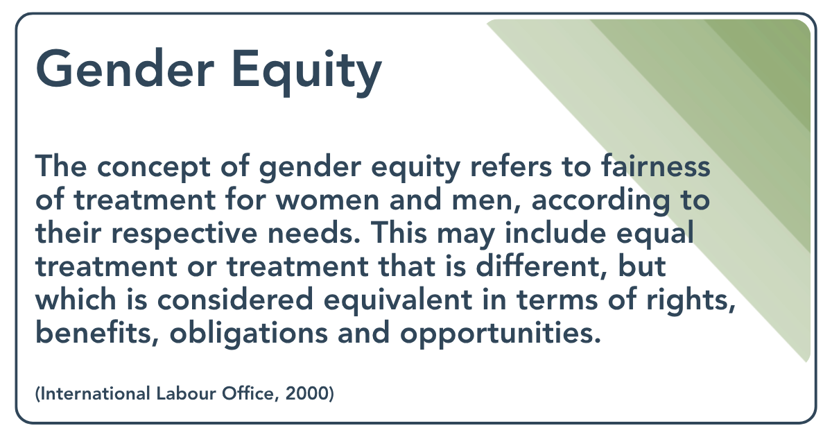 Definition of gender equity