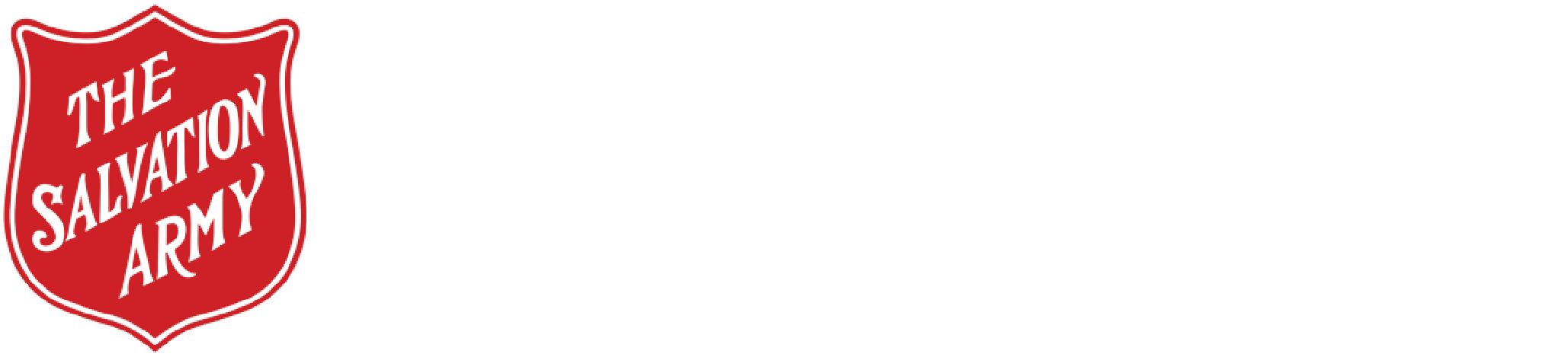 Salvation Army shield logo beside 'Community Services' in bold text.