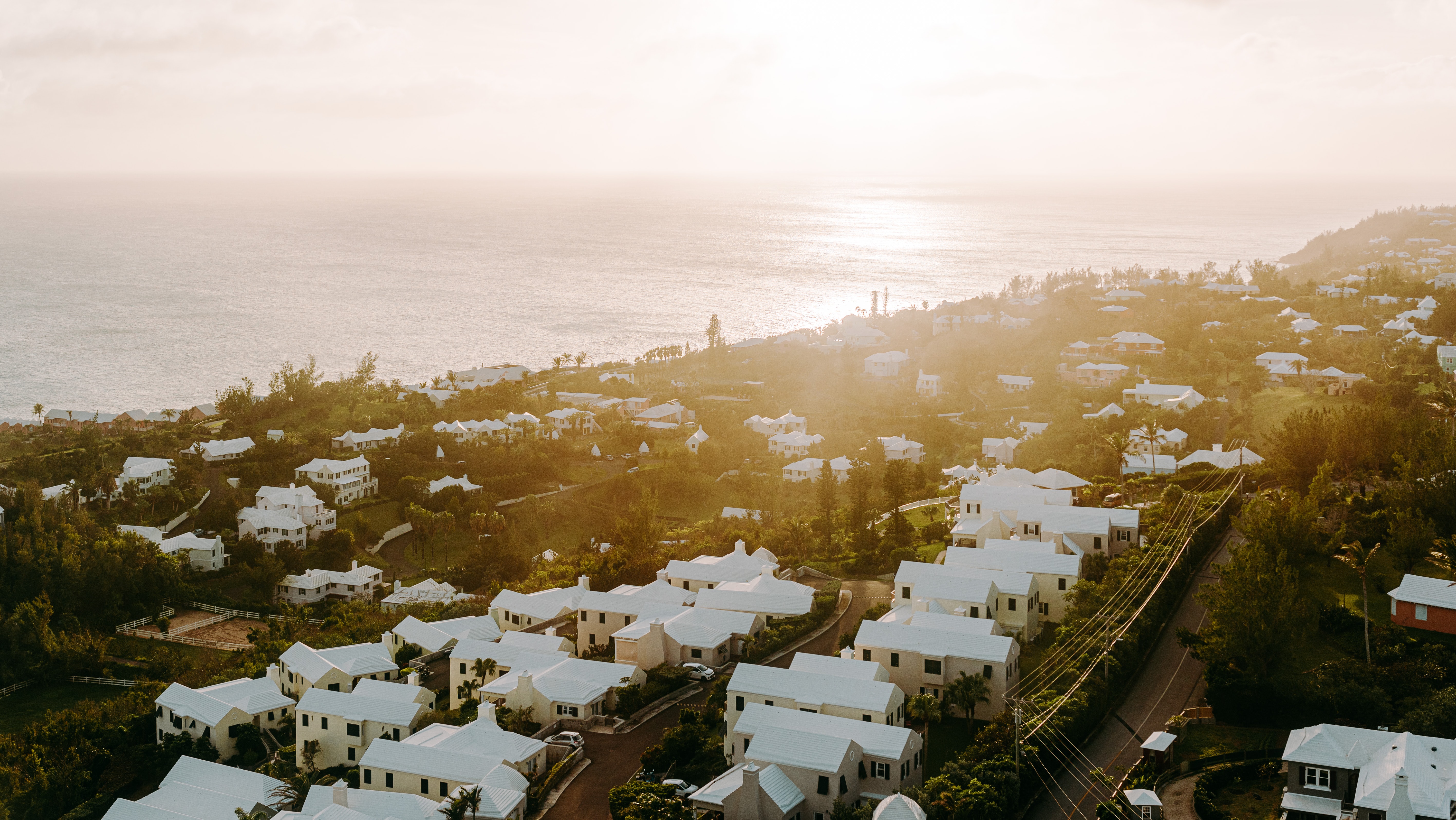 Bermuda as the sun goes down.