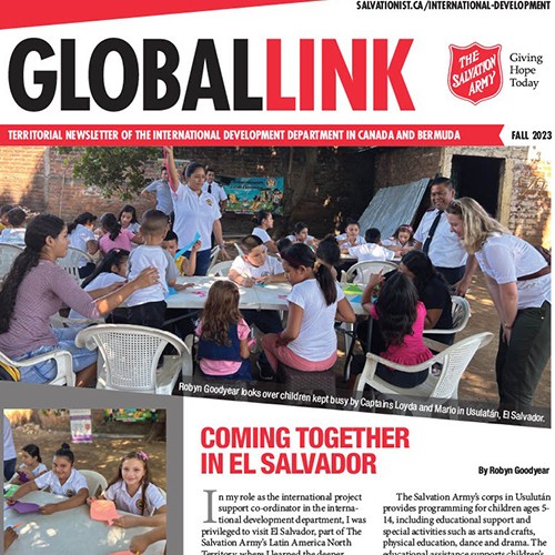 Global Link newsletter front page