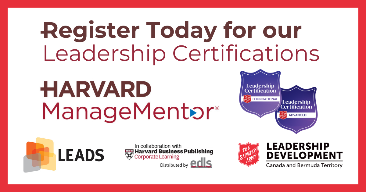 Register Now for Foundational and Advanced Leadership Certifications, offered in collaboration with Harvard Business Publishing