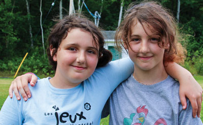 Two girls at a Salvation Army camp