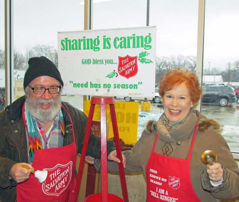 Jeanette Levellie rings those bells, here with her husband, Kevin