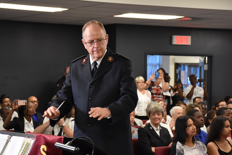 The General conducts the Montreal Citadel Band (Photos: Kristin Ostensen)