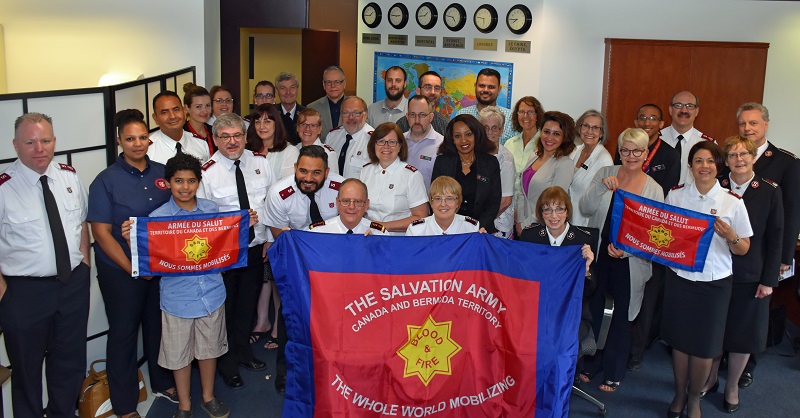 The team at divisional headquarters