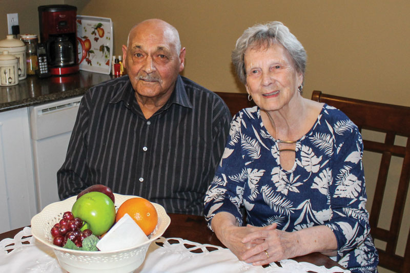 “I wanted to return to the faith I was raised with,” says Jerry Mercer, here with his wife, Shirley