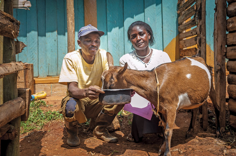 Beneficiaries of a Salvation Army goat project (Photo: Joel Johnson)