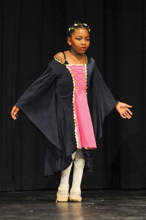 Sihle van Dijk competes at the Quesnel Festival of the Performing Arts