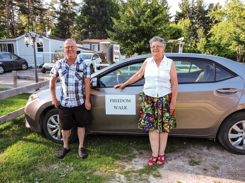 Fred and Pat Sheppard attend Suncoast Citadel in Goderich, Ont.