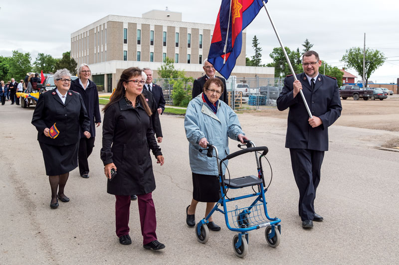 Melfort Corps celebrates its 100th anniversary with a march of witness
