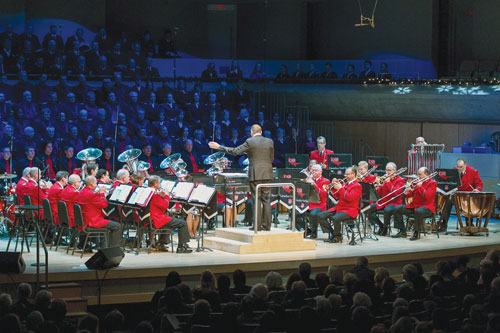 The Canadian Staff Band performs at the gala “Christmas With The Salvation Army”