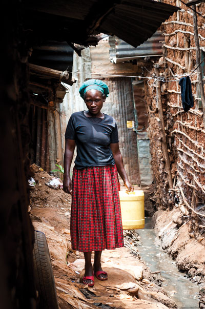 Pamela, one of the mothers helped by the Kibera Corps,