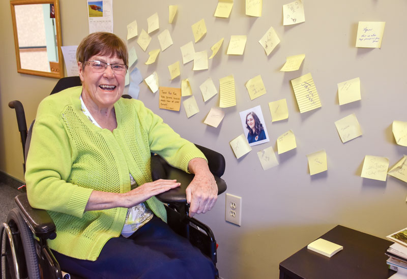 Mjr Margaret Burt resides at Trillium Manor in Orillia, Ont. (Photos: Kristin Ostensen)