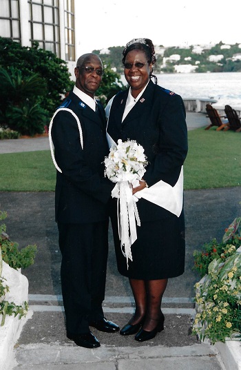 James and Henrietta Bean on their wedding day