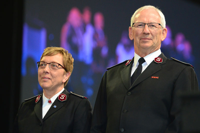 Comrs Rosalie and Brian Peddle at the Mobilize Congress in Newfoundland and Labrador in July 2017